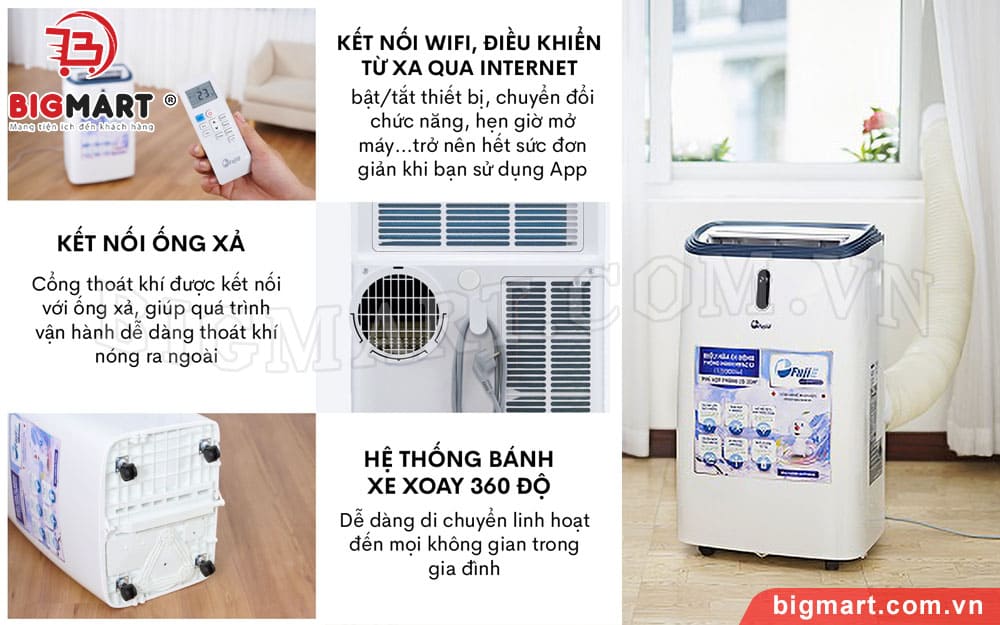 Ưu điểm của máy lạnh di động FujiE MPAC12