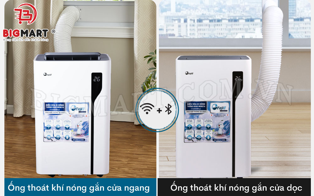 Có thể lắp cho cả cửa sở dọc hoặc ngang