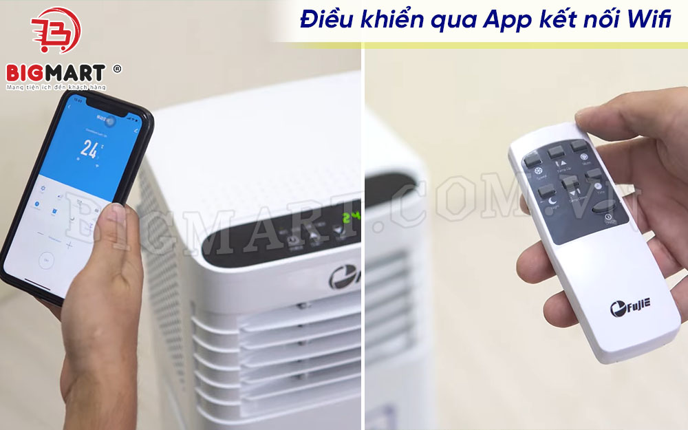 Điều khiển giám sát từ xa qua remote, app smartphone