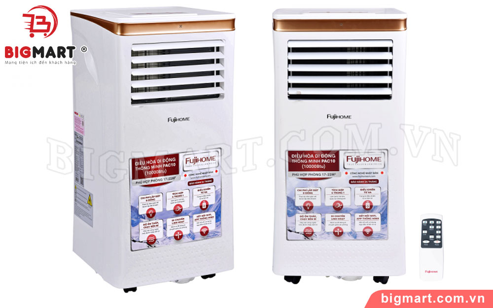 Máy lạnh di động FujiHome PAC10 (10.000BTU)