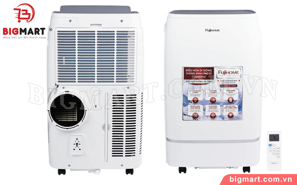 Máy lạnh di động FujiHome PAC12 (12.000 BTU)