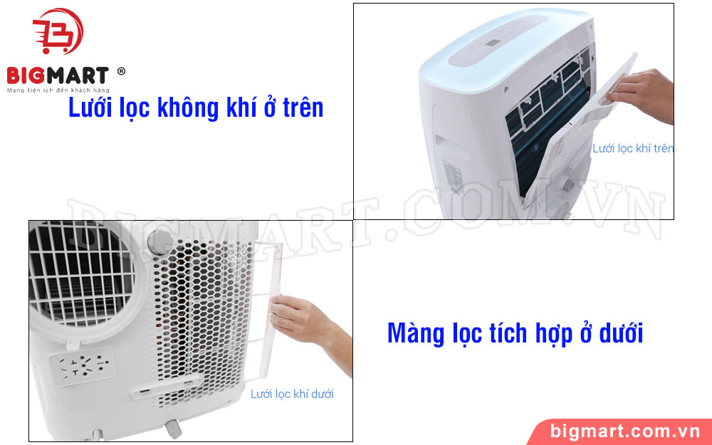 Tính năng lọc không khí 2 lớp độc đáo 