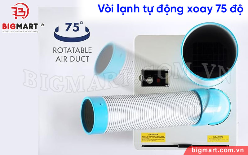 Vòi lạnh có thể tự động xoay 75 độ