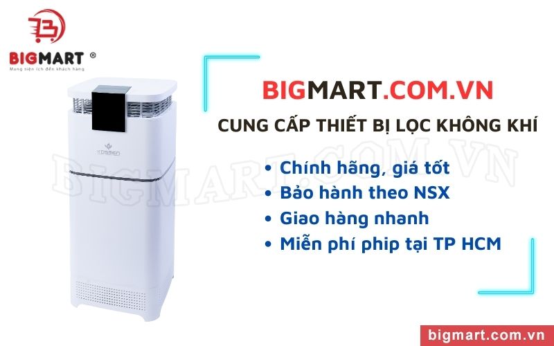 Bigmart cung cấp máy lọc không khí chính hãng, giá tốt