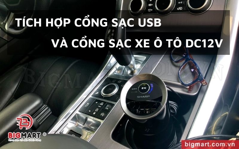 Siêu tiện lợi với cổng sạc USB và cổng sạc xe ô tô DC12V