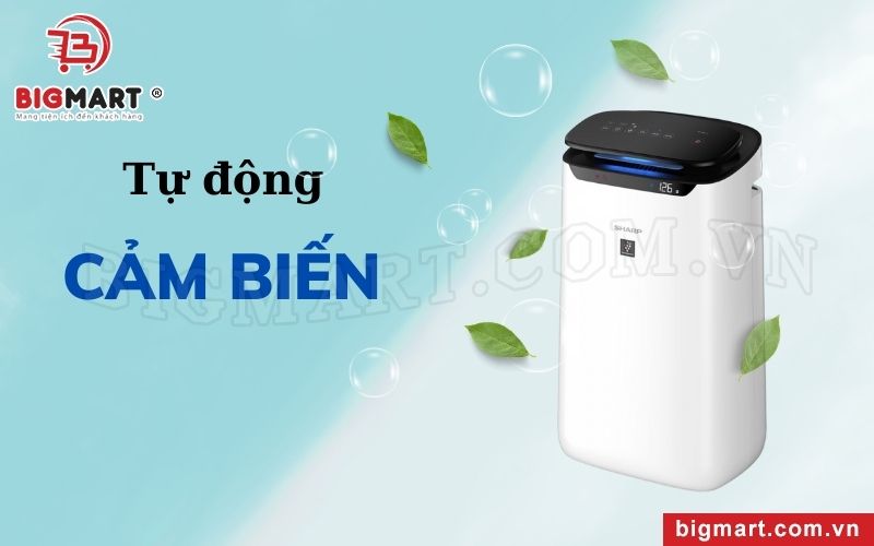 Hiệu quả lọc cao và tiện lợi với tự động cảm biến bụi, mùi, ánh sáng