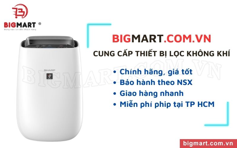 Bigmart cung cấp máy lọc không khí chính hãng, giá tốt