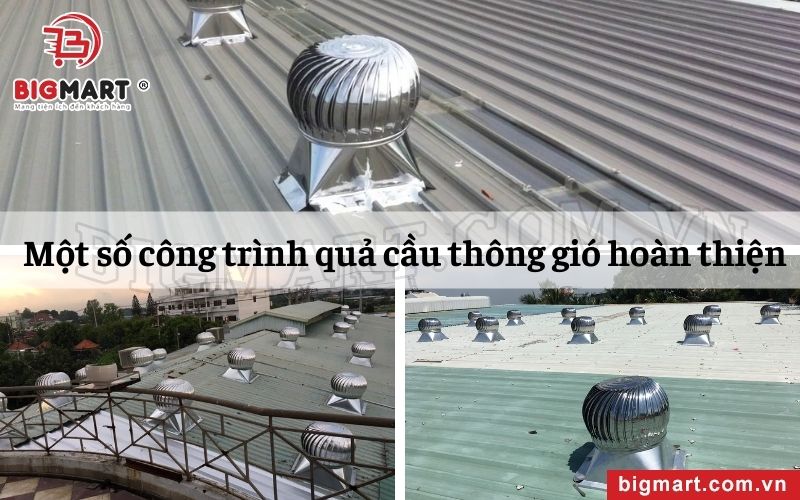 Công trình quả cầu thông gió 450x450 Φ360 inox 304