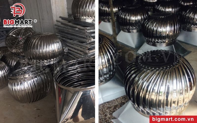  quả cầu thông gió 700x700 Φ 600 inox 304