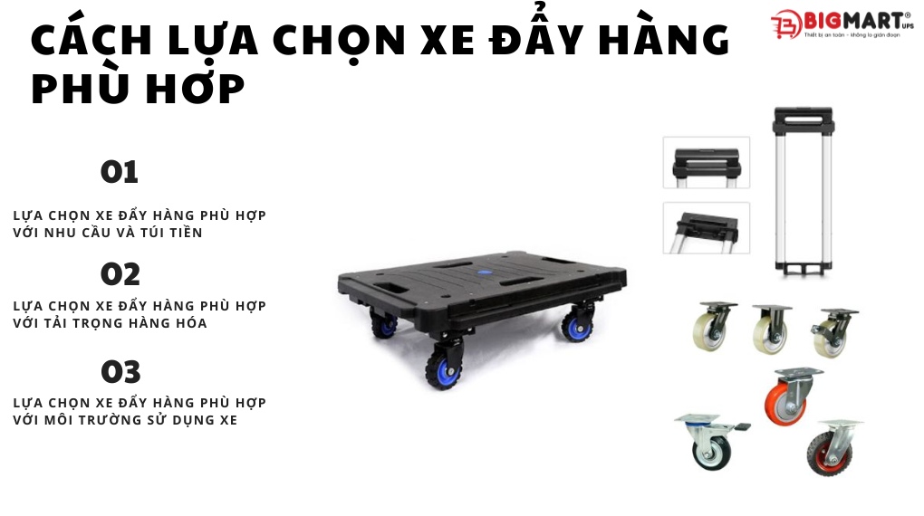 Cách chọn xe đẩy hàng phù hợp