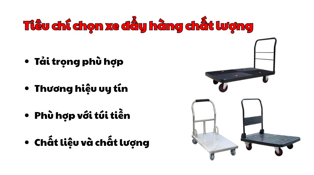 Tiêu chí chọn xe đẩy hàng