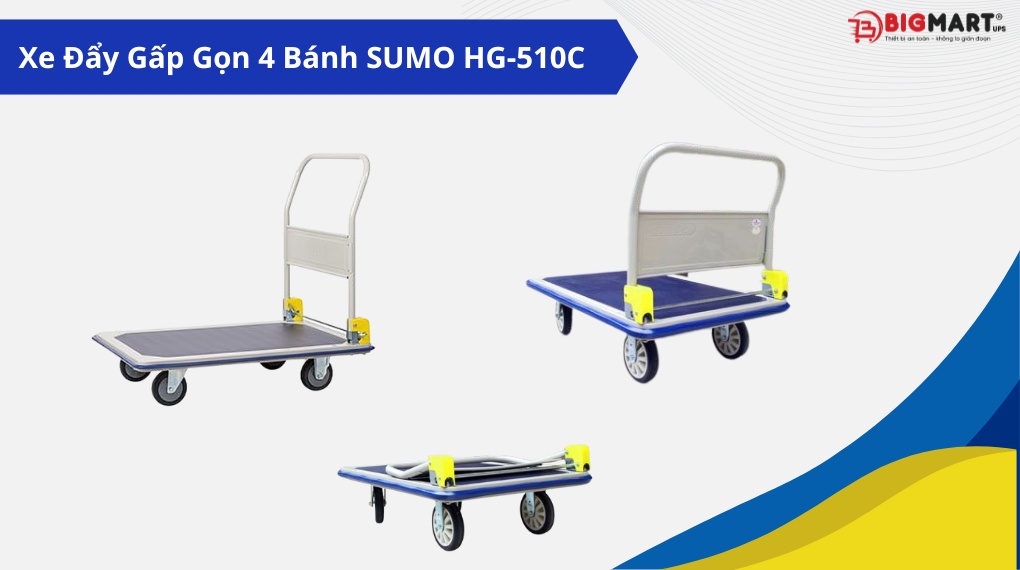 Xe Đẩy Gấp Gọn 4 Bánh SUMO HG-510C