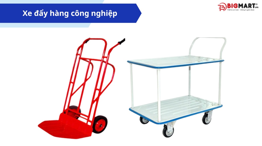 Xe đẩy hàng được sử dụng trong công nghiệp