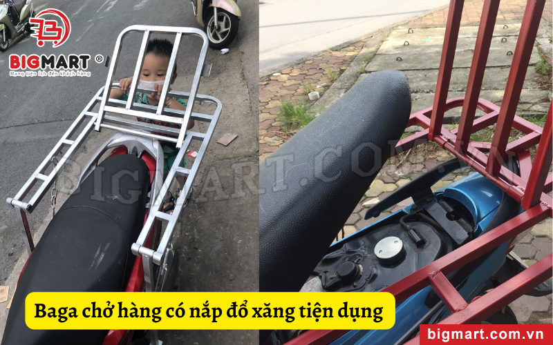 Baga chở hàng có nắp đổ xăng