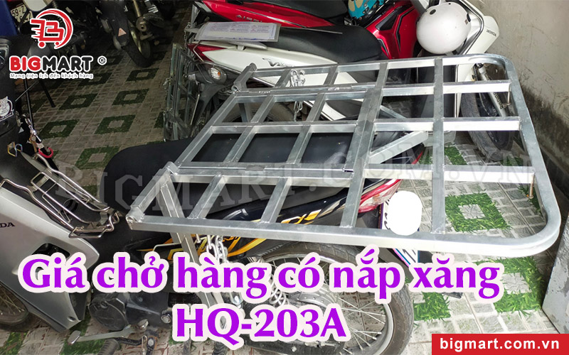 Giá chở hàng xe máy Bigmart HQ-203A có nắp xăng