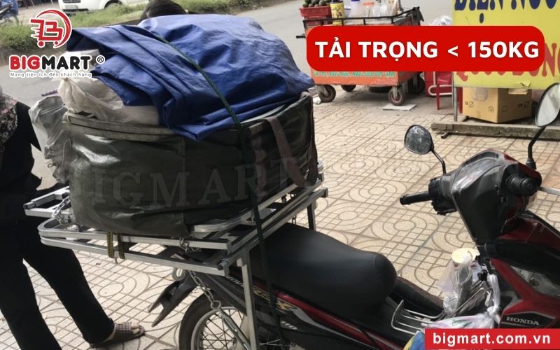 Tải trọng chở hàng lên đến 150kg