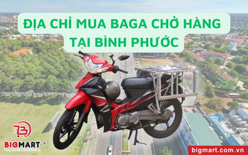 mua baga chở hàng xe máy tại Bình Phước ở đâu uy tín, chất lượng