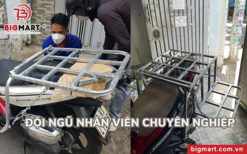 nhân viên kỹ thuật Hoàng Quân hướng dẫn khách sử dụng