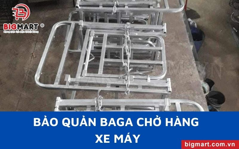 Cách bảo quản baga chở hàng xe máy Hậu Giang