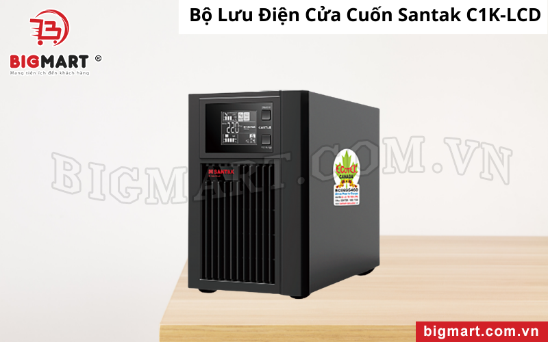 Bộ Lưu Điện Cửa Cuốn Santak C1K-LCD