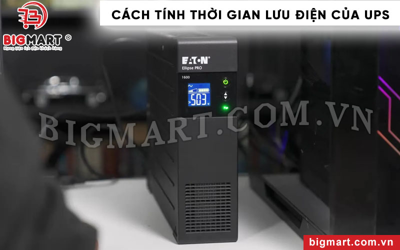 Cách tính thời gian lưu điện của ắc quy UPS