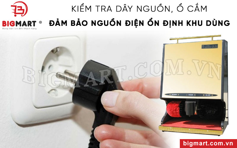 Máy không hoạt động do nguồn điện, dây cắm