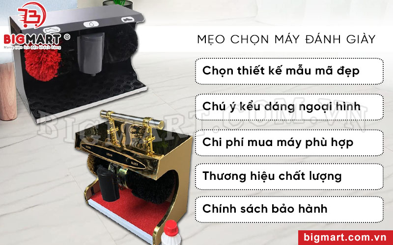 Mẹo chọn máy đánh giày phù hợp nhất