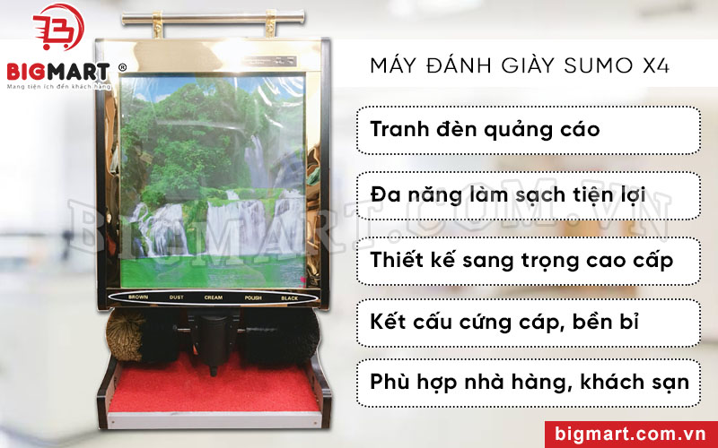 Máy đánh giày có hộp đèn Sumo X4