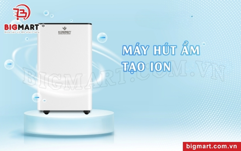  máy hút ẩm kosmen  tạo ion âm