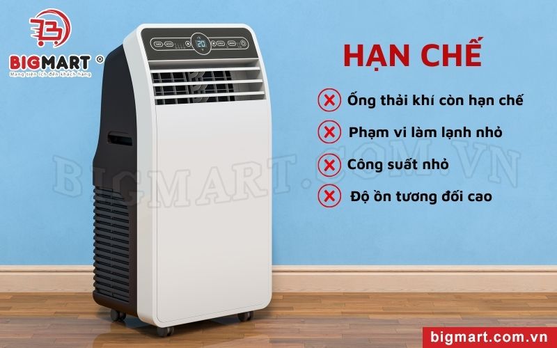 Nhược điểm của máy lạnh di động là gì?