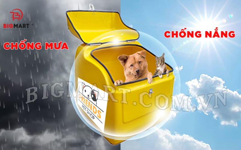 Thùng composite chắc chắn không sợ nắng mưa