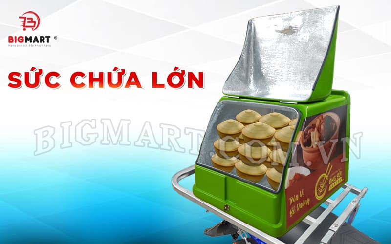 Thùng ship thức ăn chở nhiều phần ăn trong 1 lần ship