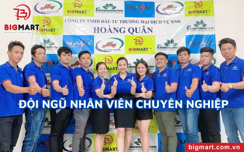 Đội ngũ nhân viên chuyên nghiệp