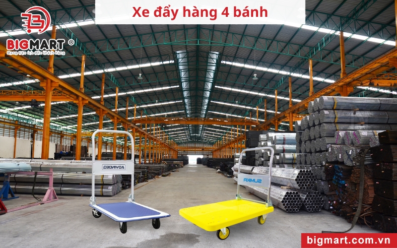 Xe đẩy hàng tại Bạc Liêu 4 báng