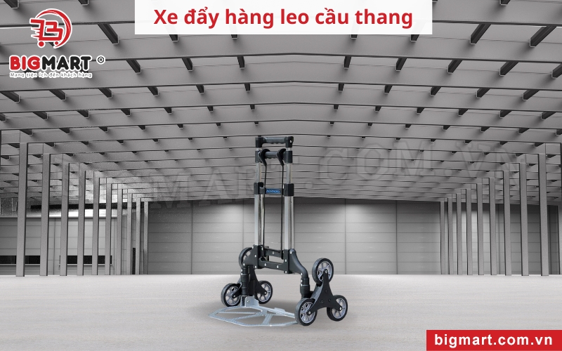 Xe đẩy hàng tại Bạc Liêu leo cầu thang