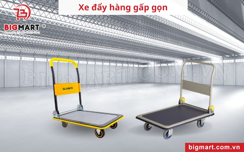 Xe đẩy hàng tại Bạc Liêu gấp gọn