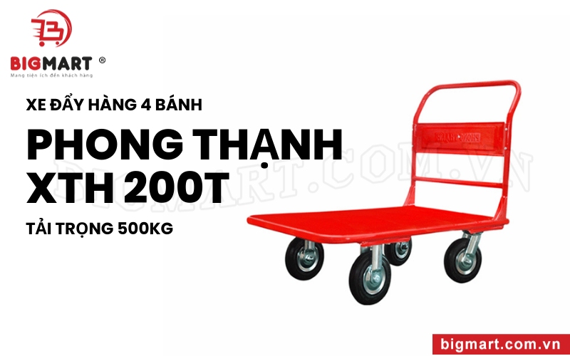 xe đẩy hàng tại biên hòa  Phong Thạnh 4 bánh XTH 200T