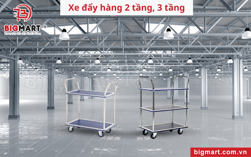 Xe đẩy hàng tại Hà Nam 2 tầng, 3 tầng