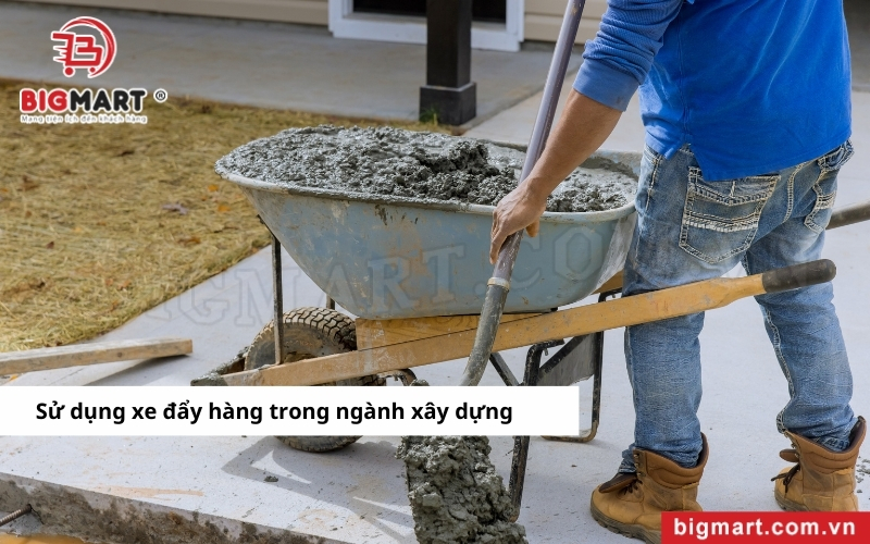 Xe Đẩy Hàng Tại Hậu Giang sử dụng trong xây dụng