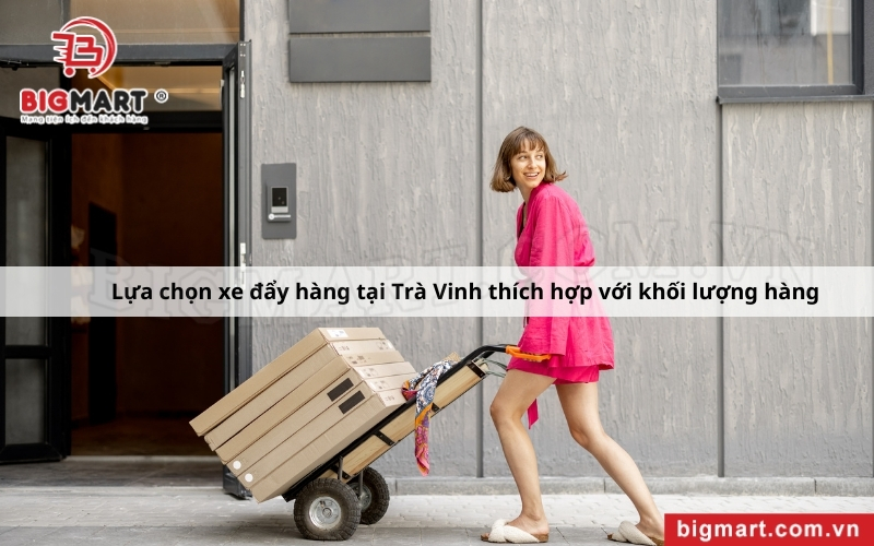 chọn xe đẩy hàng tại Trà Vinh phù hợp với khối lượng hàng hóa