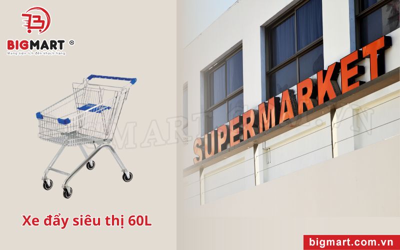 Xe Đẩy Siêu Thị Tại Cà Mau 60L