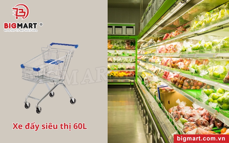 Xe đẩy siêu thị tại Hà Nam 60L