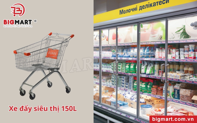 Xe đẩy siêu thị tại Hà Nam dung tích 150L