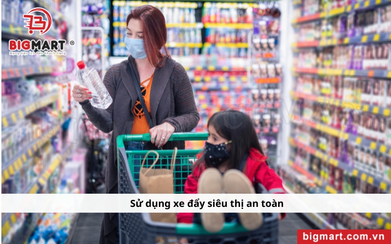 Sử dụng Xe đẩy siêu thị tại Kiên Giang an toàn, h ợp lý