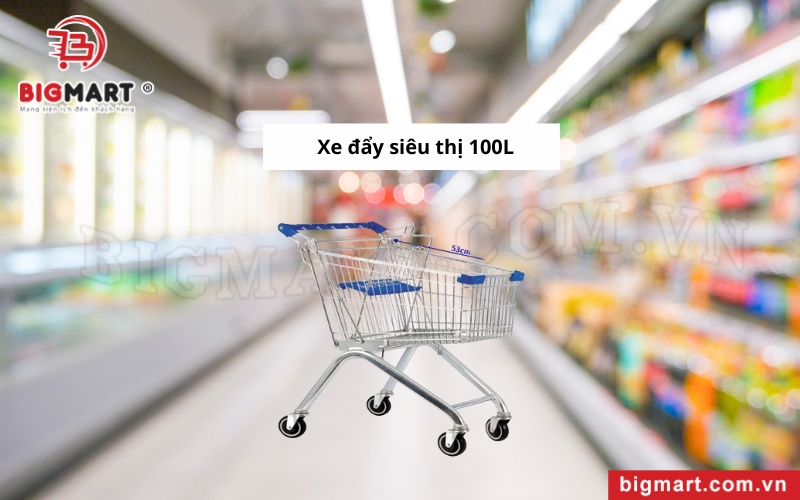 Xe đẩy siêu thị tại Kiên Giang 100L