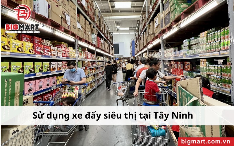 ứng dụng xe đẩy siêu thị tại Tây Ninh