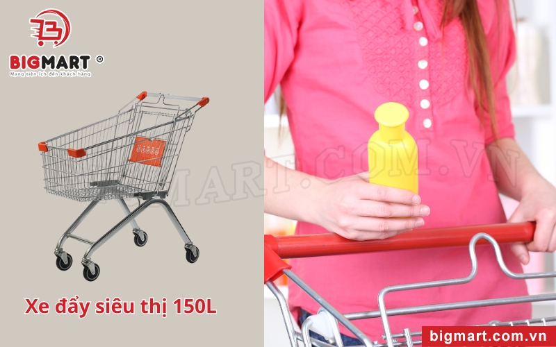 Xe đẩy siêu thị tại Thái Bình 150L