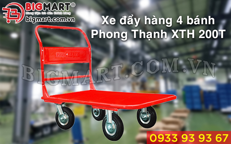 Xe đẩy hàng 4 bánh Phong Thạnh XTH 200T