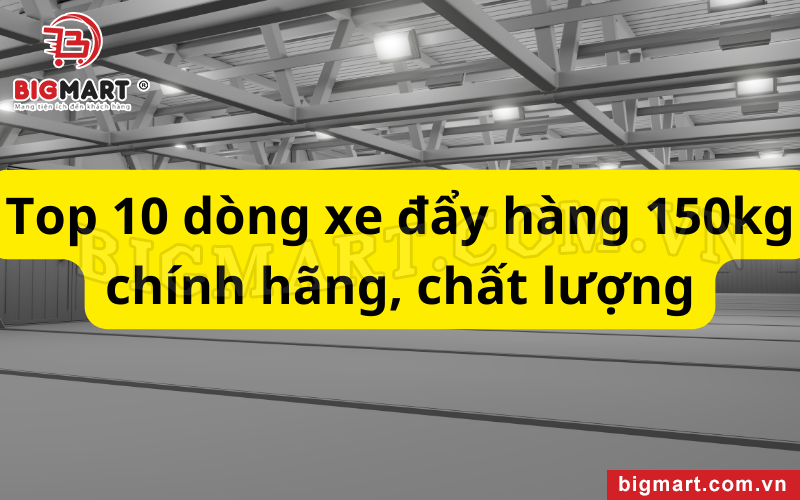 Top 10 dòng xe đẩy hàng 150kg chính hãng, chất lượng