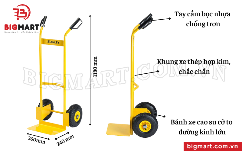 Xe đẩy tay 2 bánh Stanley SXWTD-HT522